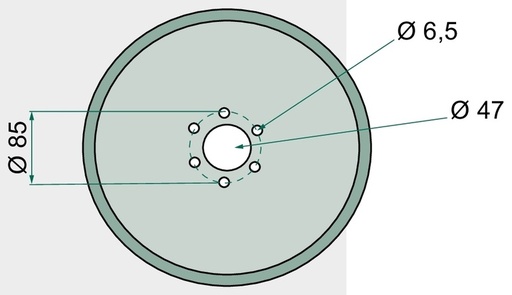 [AMAT3-104739] Disc de semanat - Ø 350 x 3 mm, gaura Ø 85 mm
