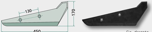 [AMAT3-105534] Brazdar pentru combina de recoltat napi - stânga