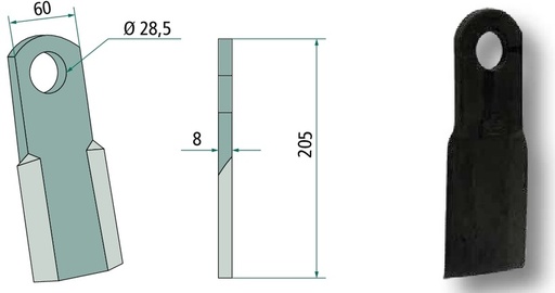 [AMAT3-106088] Cutit 205 mm