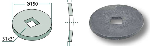 [AMAT3-104854] Disc de nivelare 150 mm