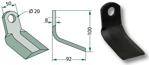 [AMAT3-106099] Cuțit Y 100 mm
