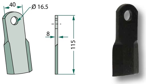 [AMAT3-106102] Cuțit 115 mm