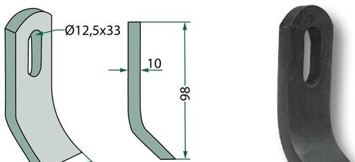 [AMAT3-106680] Cutit tocator 98 mm