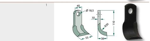 [AMAT3-106114] Cuțit Y 110 mm