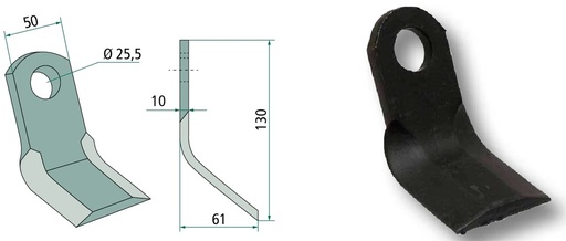 [AMAT3-106717] Cuțit Y 130 mm