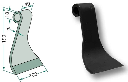 [AMAT3-106722] Cutit tocator 190 mm