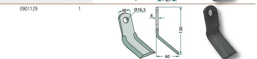 [AMAT3-106158] Cuțit Y 130 mm