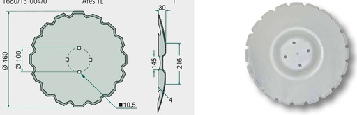 [AMAT3-105700] Taler disc - zimtat, Ø 460 x 4 mm