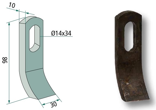 [AMAT3-106182] Cutit tocatoare 98 mm