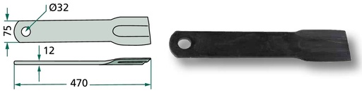[AMAT3-106208] Cutit tocator 470 mm