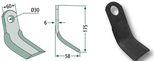 [AMAT3-106253] Cuțit Y 175 mm