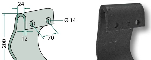 [AMAT3-106264] Cutit tocator 200 mm