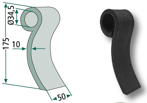 [AMAT3-106296] Cutit tocator 175 mm