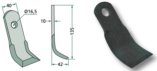 [AMAT3-106353] Cuțit Y 135 mm