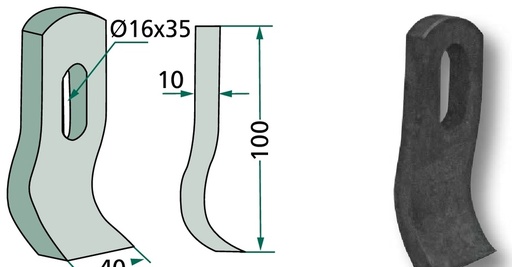 [AMAT3-106371] Cutit tocatoare 100 mm