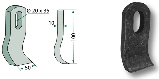 [AMAT3-106372] Cutit tocator 100 mm