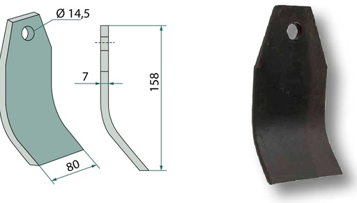 [AMAT3-106393] Cutit batator 158 mm