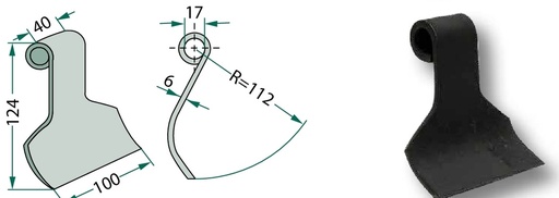 [AMAT3-106404] Cutit tocator 124 mm