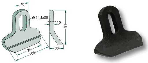 [AMAT3-106405] Cutit tocator 81 mm