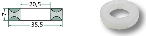 [AMAT3-106422] Inel de siguranta - 20,5 x 35,5 x 7 mm