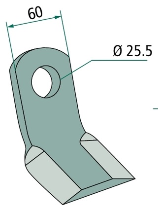 [AMAT3-106437] Cuțit Y 125 mm