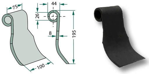 [AMAT3-106441] Cutit tocator 195 mm