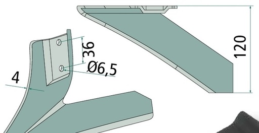 [AMAT3-107110] Brazdar pentru cultivator - Dreapta
