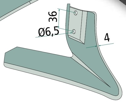 [AMAT3-107112] Brazdar pentru cultivator - dreapta