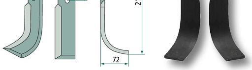 [AMAT3-107146] Cutit curbat - stanga
