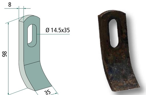 [AMAT3-106607] Cutit tocator 98 mm