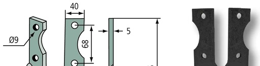 [AMAT3-107213] Cutit de frezat - dreapta