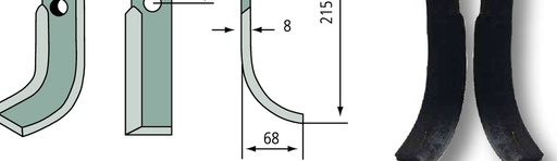 [AMAT3-107217] Cutit curbat - stanga