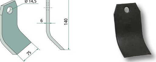 [AMAT3-106665] Cutit batator 140 mm
