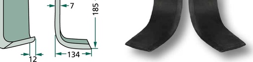 [AMAT3-107255] Cutit curbat - stanga