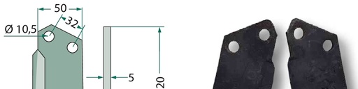 [AMAT3-107272] Cutit arcuit - dreapta