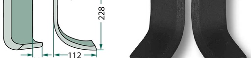 [AMAT3-107304] Cutit curbat - stanga