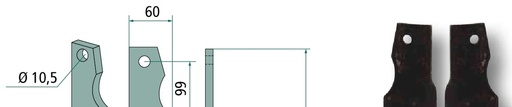 [AMAT3-107326] Cutit freza - dreapta