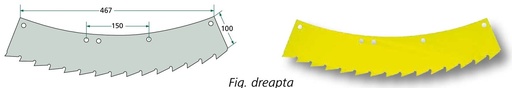 [AMAT3-108490] Cutit ferastrau - dreapta si rotire spre stanga tambur mare