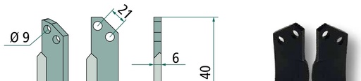 [AMAT3-107349] Cutit de frezat - dreapta