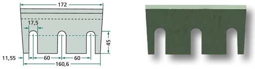 [AMAT3-108517] Cutite - pentru iarba, acoperit cu material dur