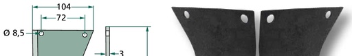 [AMAT3-107372] Cutit arcuit - dreapta