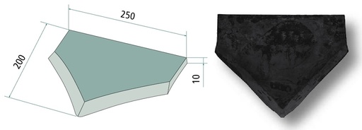 [AMAT3-107453] Lamă - 250 x 200 x 10 mm