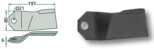 [AMAT3-107478] Lamă 197 mm