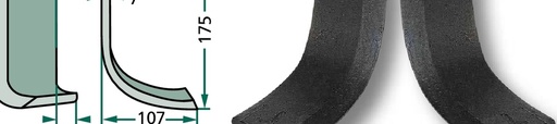 [AMAT3-107543] Cutit curbat - stanga