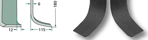 [AMAT3-107545] Cutit curbat - stanga, tipul KS