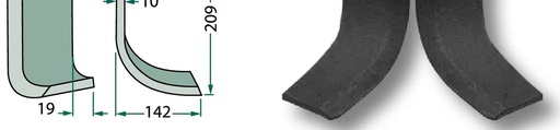 [AMAT3-107553] Cutit curbat - stânga