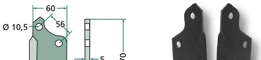 [AMAT3-107556] Cutit arcuit - dreapta, tipul K