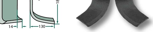 [AMAT3-107560] Cutit arcuit - stanga, tipul NC