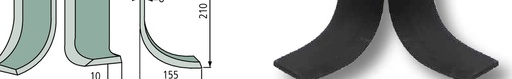 [AMAT3-107590] Cutit curbat - stanga