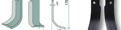 [AMAT3-107619] Cutit freza - stanga